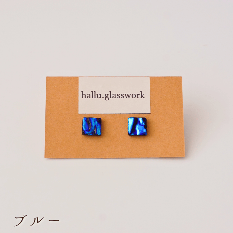 こま★Ｎｏ1315 ダイクロガラスナギット★2色＆アベンチュリン❶12個 Dichroic (ダイクロ) ガラスピアス 全2色 | 花・工芸品 | 【公式通販